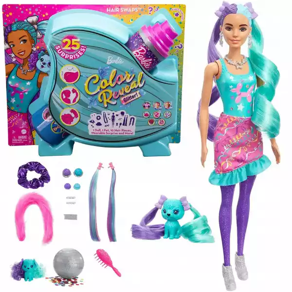 Barbie Color Reveal Lalka Niespodzianka 25 Akc.