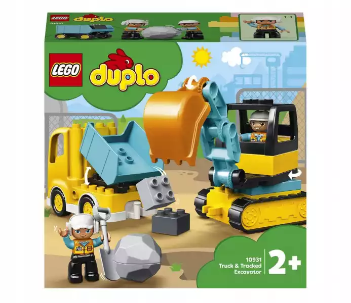 Lego Duplo 10931 Ciężarówka I Koparka Gąsienicowa