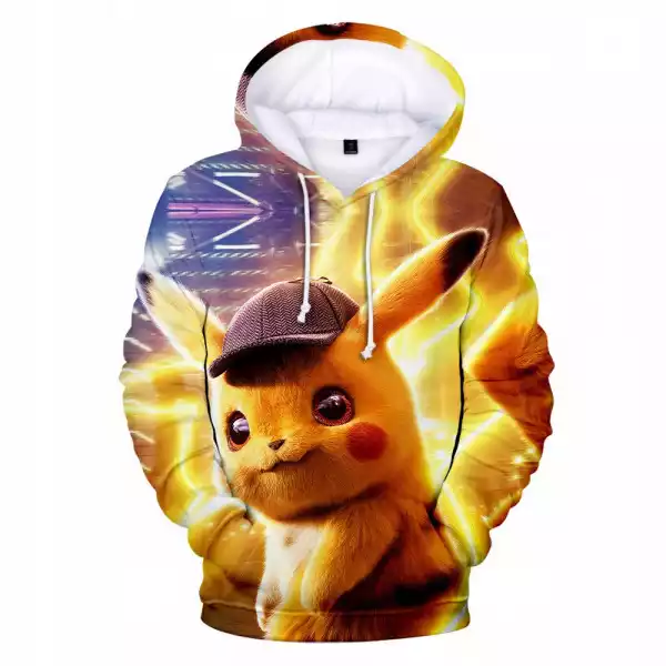 Bluza Dziecięca Z Pokemon Pikachu Nowa 100-160 Cm