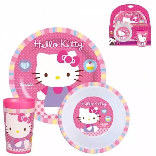 Hello Kitty Zestaw Obiadowy Śniadaniow Dla Dziecka