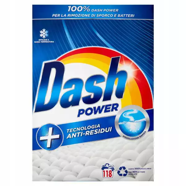 Proszek Do Prania Dash Power 118 Prań New