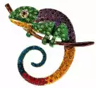Inna marka Broszka Piękny Kolorowy Kameleon Jakość Lux New
