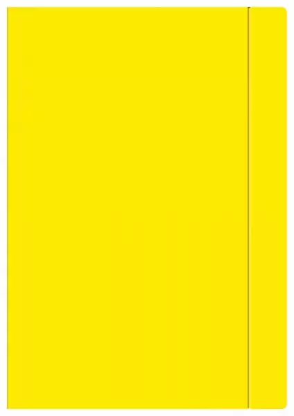 Teczka Z Gumką A4 Jednokolorowa Żółta Interdruk