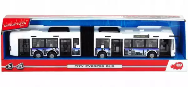 Dickie Autobus City Express Biały Otwierane Drzwi