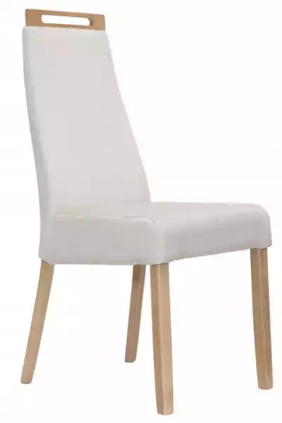Krzesło Drewniane Kuchenne Welur Beżowe Pimo