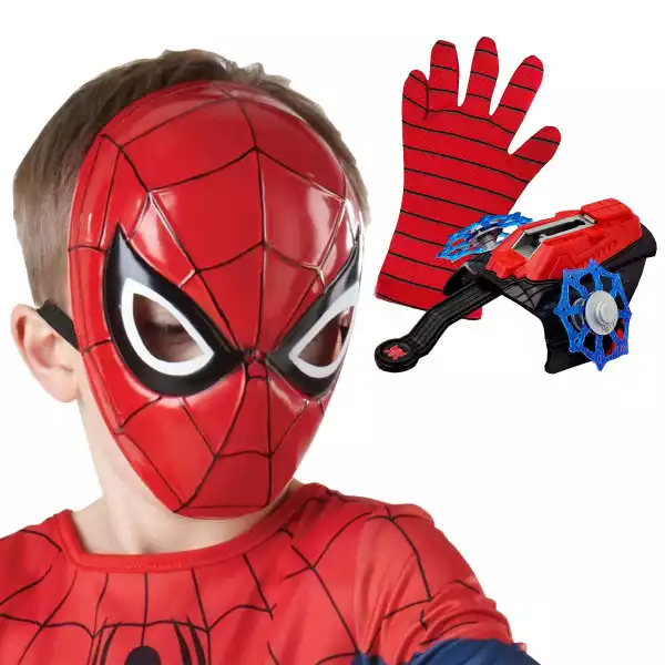 Spiderman Zestaw Dla Dzieci Maska Rękawica Sieci