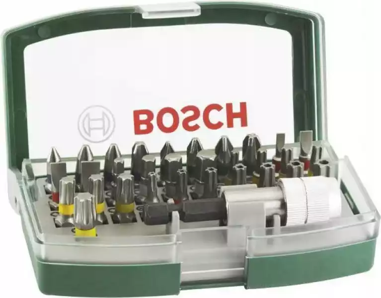 Bosch Zestaw Końcówek Bitów 32 Elementy Uchwyt