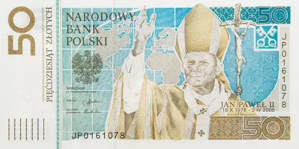 Banknot 50 Zł Jan Paweł Ii 2006