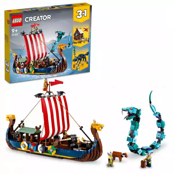 Lego Creator Statek Wikingów I Wąż Midgardu 31132