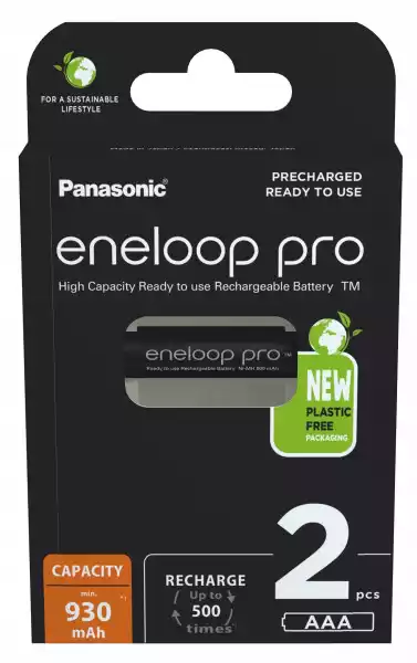 2X Akumulatorki Panasonic Eneloop Pro R03/aaa 2Bl