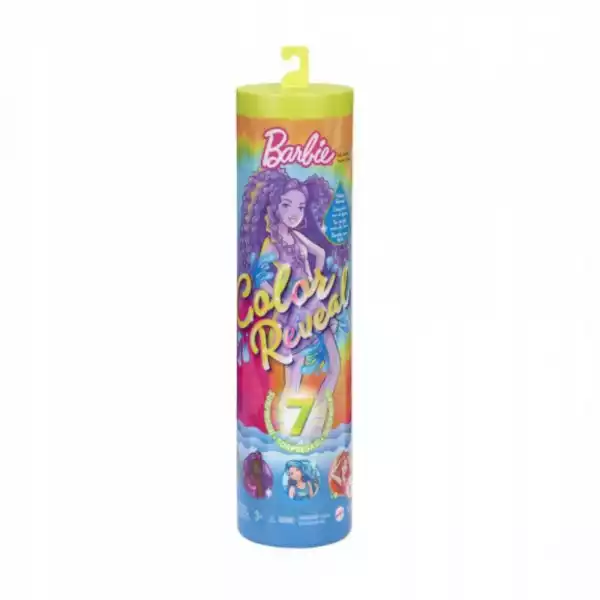 Lalka Barbie Color Reveal Neon Tie-Dye Hcc67
