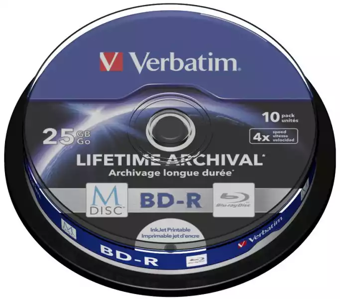 Płyty Blu-Ray 25Gb Bd-R M-Disc Archiwizacjia 10Szt