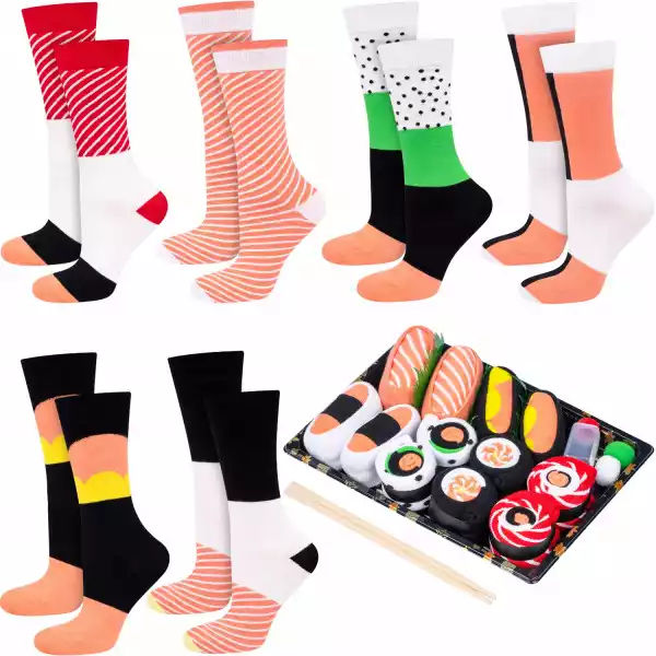 Zestaw Sushi Socks Soxo Kolorowe Skarpety Męskie
