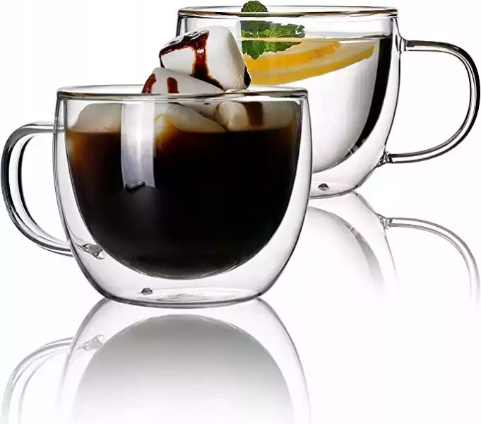 Szklanki Termiczne 240Ml Do Kawy Herbaty 2Szt