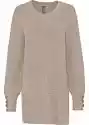 Długi Sweter Z Guzikami
