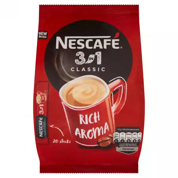 Nescafe 3In1 Classic Kawa Rozpuszczalna 20 Szt.