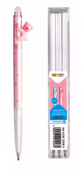 Happy Color Długopis Pastel Bears 0,5Mm 3 Wkłady