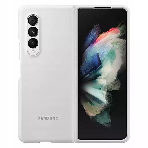 Etui Samsung Silicone Cover Biały Do Z Fold3 5G