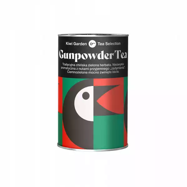 Herbata Zielona Gunpowder Liściasta Kiwi 100G