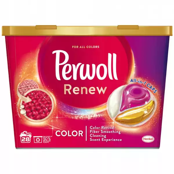 Perwoll Renew Color Kapsułki Prania Koloru 28Szt