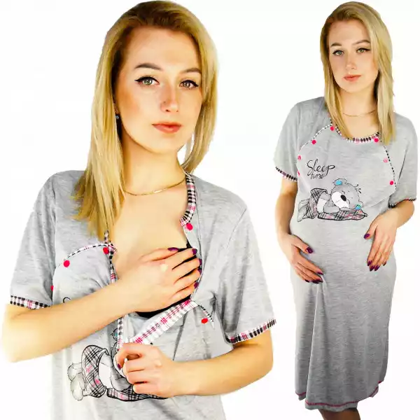 Koszula Nocna Ciążowa, Po Ciąży, Do Karmienia Xl