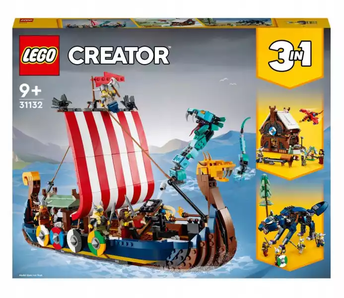 Lego Creator 31132 Statek Wikingów Wąż Z Midgardu