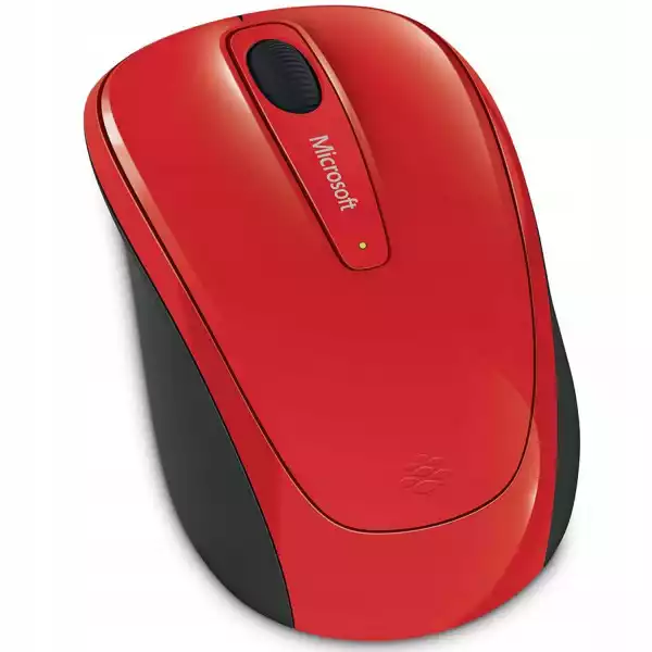 Mysz Bezprzewodowa Microsoft Mobile 3500 Czerwona