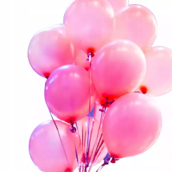 Zestaw Balonów Balony Neonowy Różowe 6Szt 25Cm