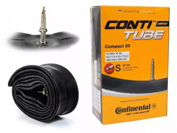 Dętka Continental Compact 20 X 1.25 1.75 Presta
