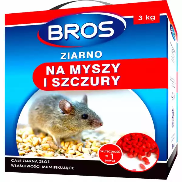 Bros Ziarno Trutka Na Myszy Szczury Gryzonie 3 Kg
