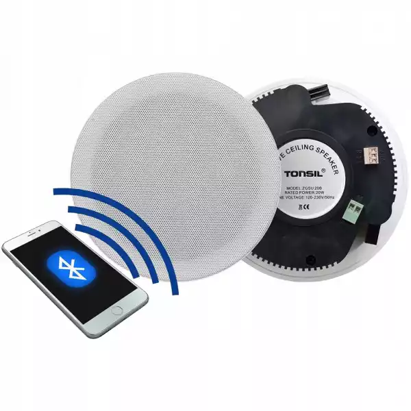 Aktywny Głośnik Sufitowy Tonsil Zgsu 20B Bluetooth