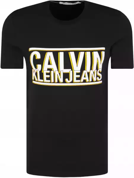 Męska Koszulka Calvin Klein Ck Tshirt Roz M Czarna