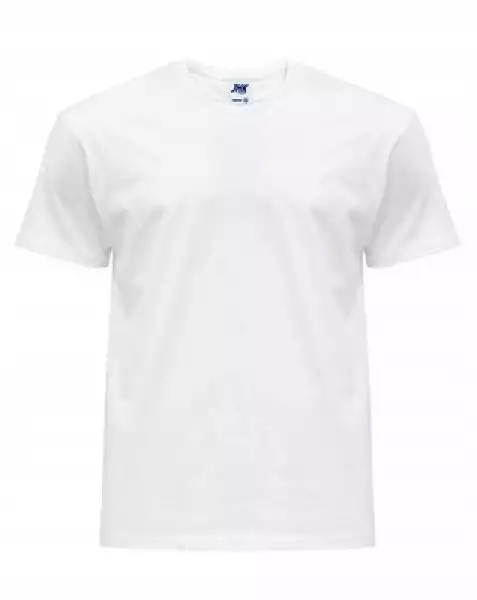 100% Bawełny T-Shirt Koszulka Męska Jhk Biała Xl