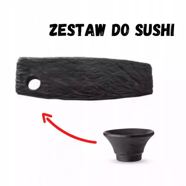 Wilmax Zestaw Do Sushi: Półmisek, Sosjerka