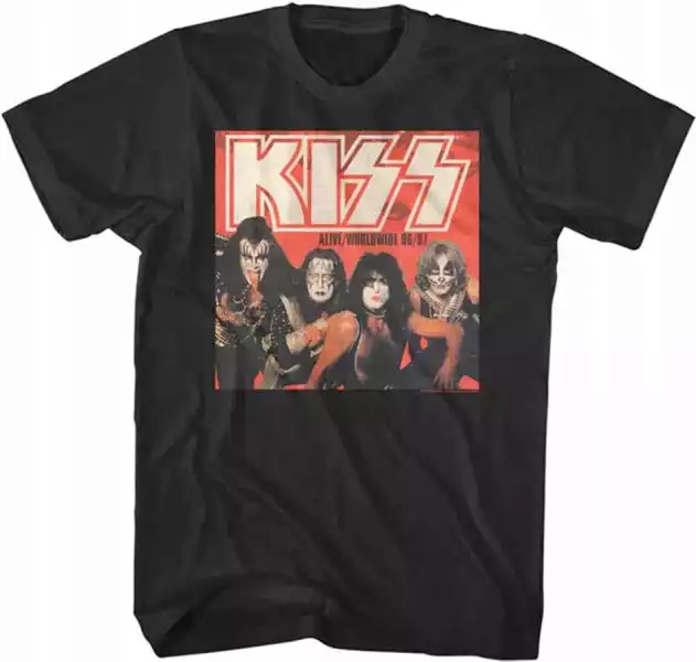 Kiss Alive Worldwide Black T-Shirt