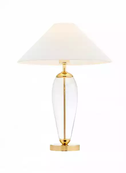 Piękna Ozdobna Lampa Biurkowa Złoto Rea Gold Kaspa