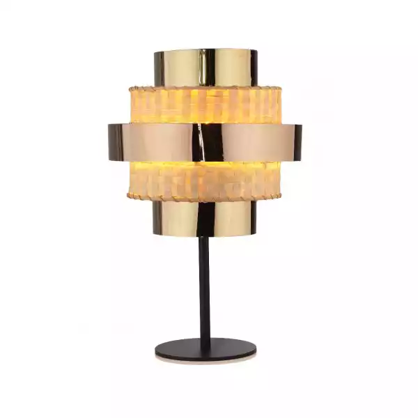 Lampka Stołowa Biurkowa Modernluci Bamboo And Gold