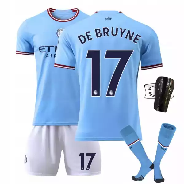 Strój Piłkarski Koszulka De Bruyne Nr17 Manchester