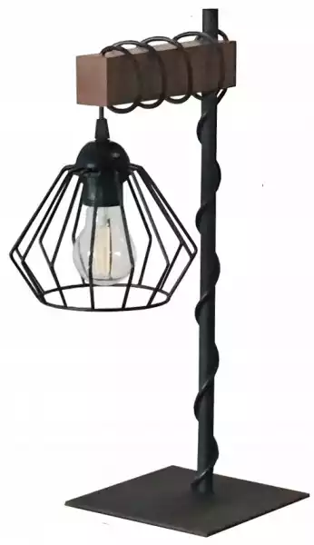 Lampka Nocna Biurkowa 015-Ln/dr Led Loft E27