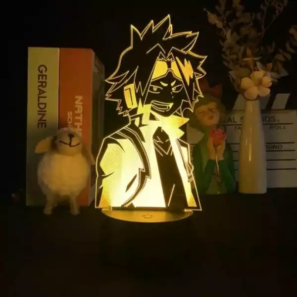 Anime Led Lampa My Hero Academia Denki Kaminari Na