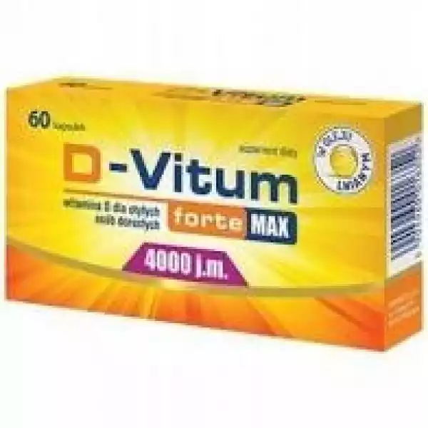 D-Vitum Forte 4000 Wit D3 W Oleju Lnianym 60 Kaps
