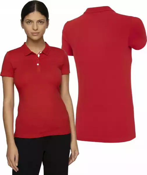 Damska Koszulka Polo 4F Nosh4 Tsd008 Czerwony L