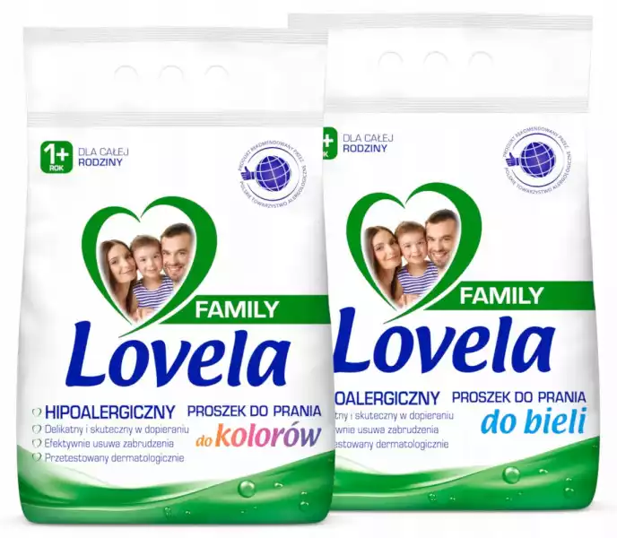 Lovela Family Proszek Prania Kolor Biel 4,2Kg 56Pr