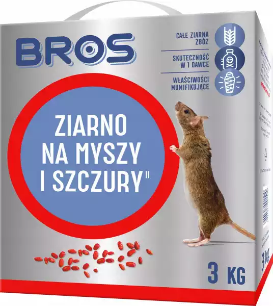Bros Ziarno Silna Trutka Na Myszy I Szczury 3 Kg
