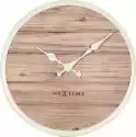 Zegar Ścienny Plank 50 Cm Biały