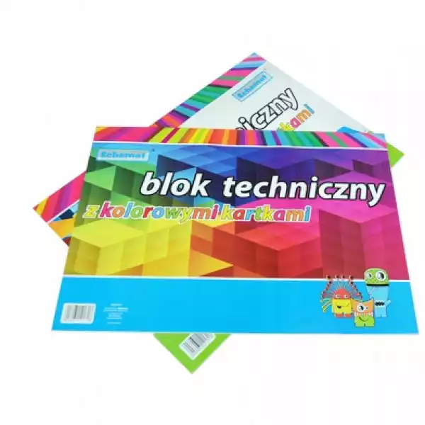 Blok Techniczny Szkolny A3 Kolorowy 10 Kartek