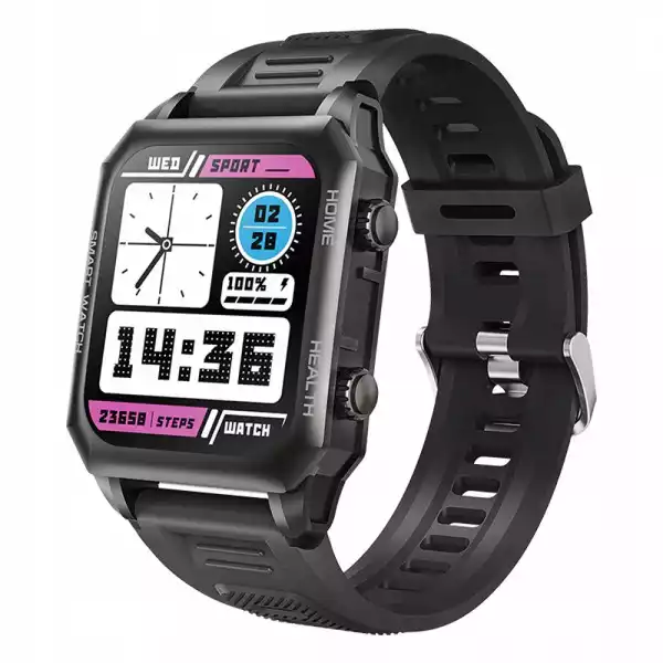 Smartwatch Zegarek Kumi Ku3 Max Ip67 Czarny