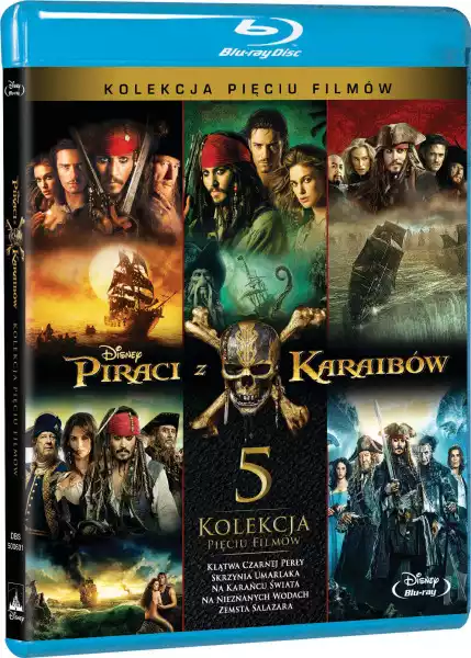 Piraci Z Karaibów Pakiet 1-5 Blu-Ray Bd Pl