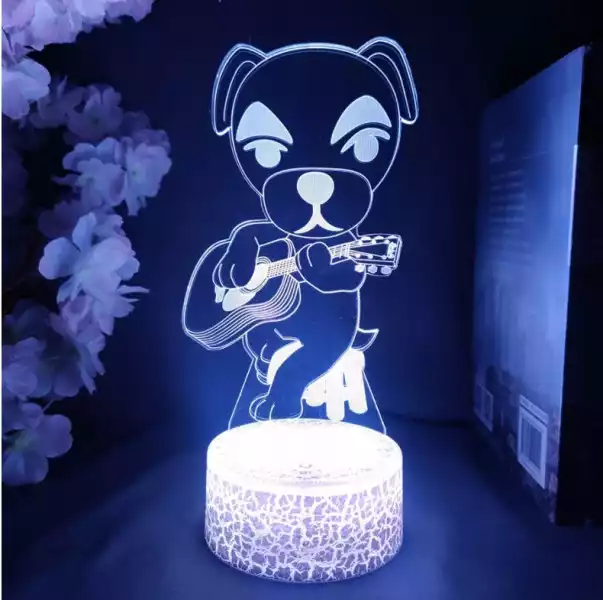 Gra Animal Crossing K.k. Suwak 3D Lampka Nocna Kaw