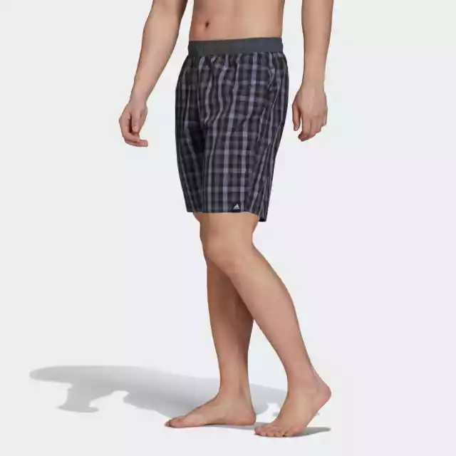 Classic-Length Check Swim Shorts